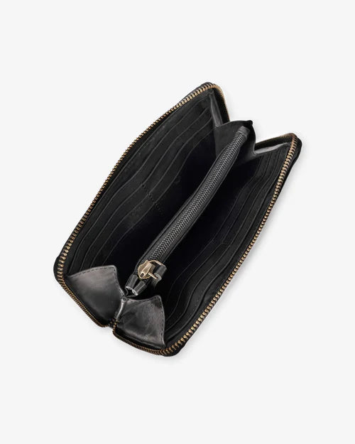 Beholder Nadi Obsidian Black Leather Wallet