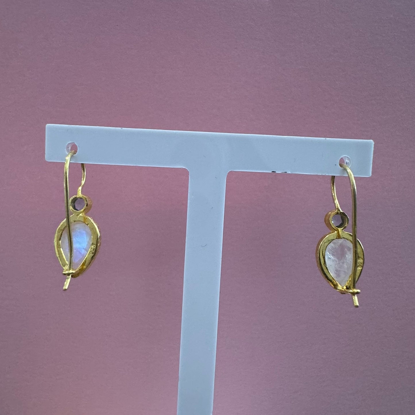 Celestia Drop Earrings – Moonstone & Blue Topaz Magic